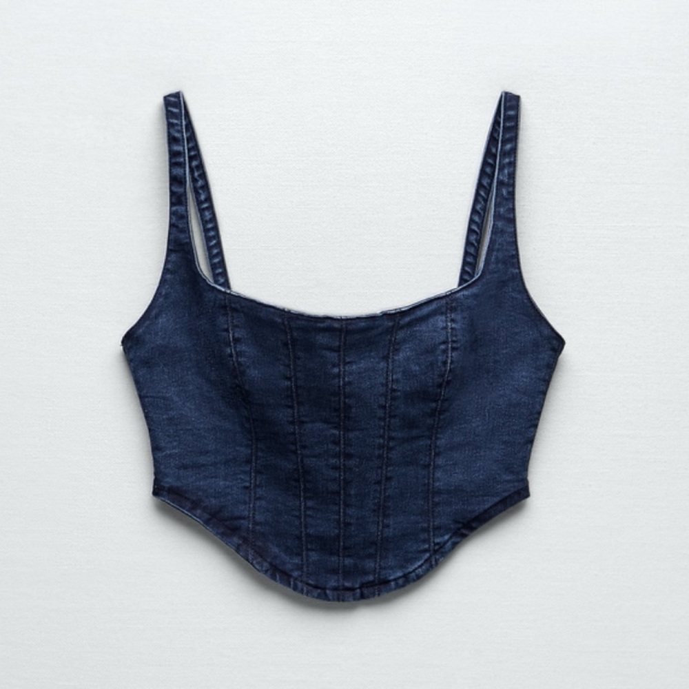 ZARA DENIM CORSET